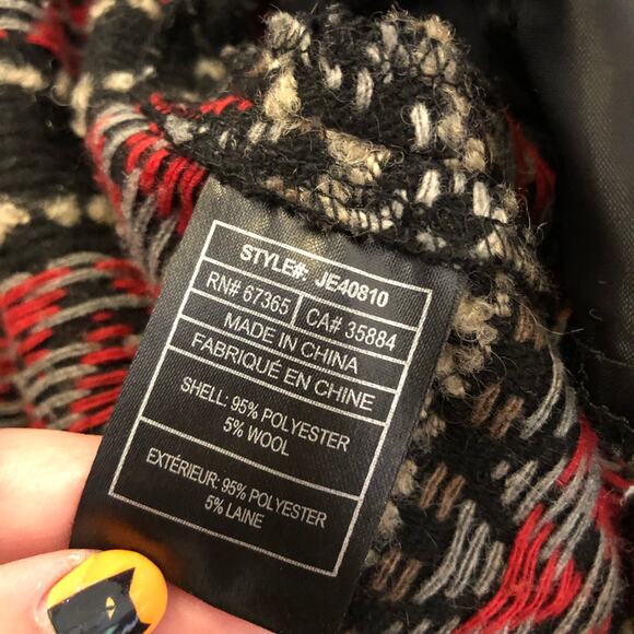 Jack by BB Dakota Open Front Wool Blend Knit Cardigan S Aztec Southwestern Boho - Picture 11 of 13